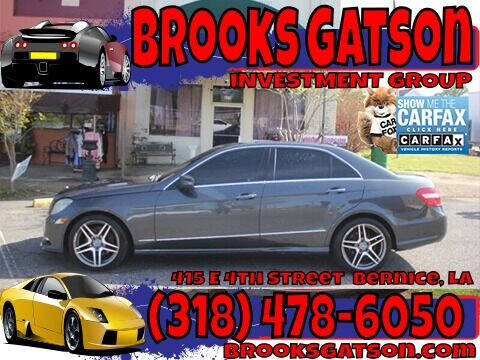 2013 Mercedes-Benz E-Class for sale at Brooks Gatson Investment Group in Bernice LA