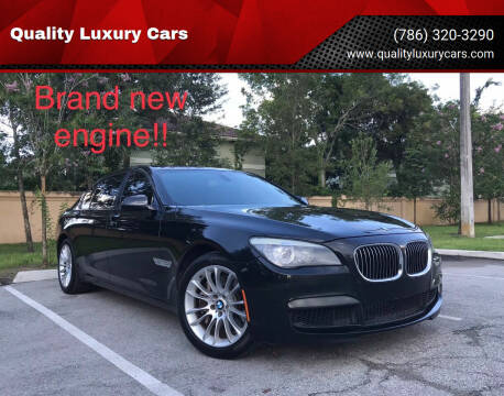 2012 BMW 7 Series for sale at Quality Luxury Cars in North Miami FL