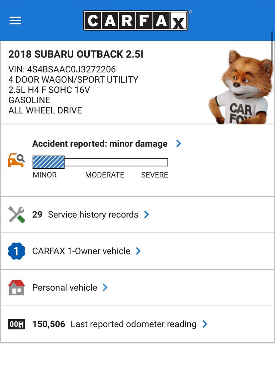 2018 Subaru Outback for sale at White Top Auto in Warrenton, VA