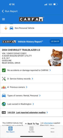 2004 Chevrolet TrailBlazer LS
