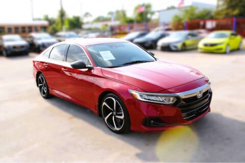 2021 Honda Accord for sale at ALL STAR MOTORS INC in Houston TX