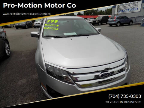2012 Ford Fusion for sale at Pro-Motion Motor Co in Lincolnton NC