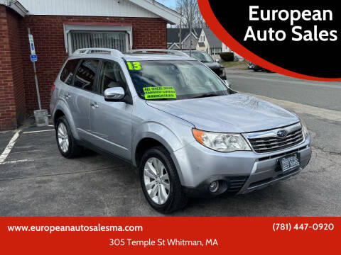 2013 Subaru Forester for sale at European Auto Sales in Whitman MA