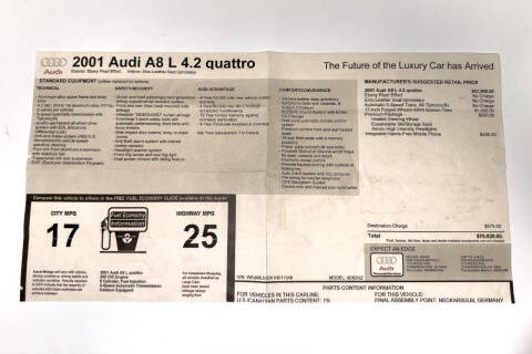 2001 Audi A8 L quattro