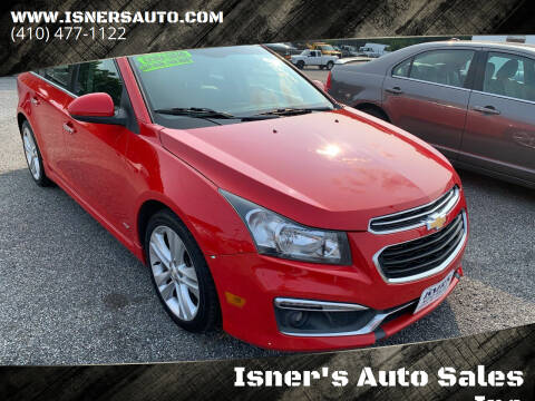 2015 Chevrolet Cruze for sale at Isner's Auto Sales Inc in Dundalk MD