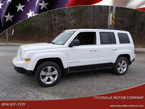 2013 Jeep Patriot for sale at Titusville Motor Company in Titusville PA