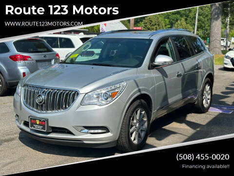 2015 Buick Enclave for sale at Route 123 Motors in Norton MA