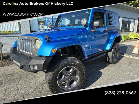 2015 Jeep Wrangler for sale at Carolina Auto Brokers of Hickory LLC in Newton NC