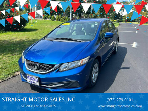 2014 Honda Civic for sale at STRAIGHT MOTOR SALES INC in Paterson NJ