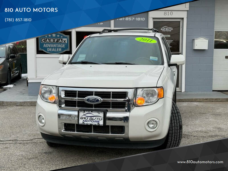 2011 Ford Escape for sale at 810 AUTO MOTORS in Abington MA