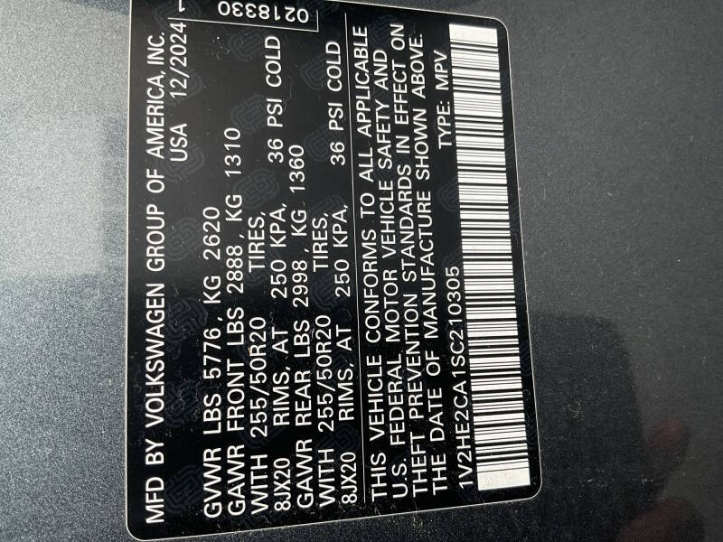 2025 Volkswagen Atlas Cross Sport SE 4Motion