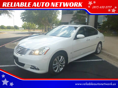 2008 Infiniti M35 for sale at RELIABLE AUTO NETWORK in Arlington TX