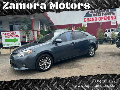 2015 Toyota Corolla for sale at ZAMORA MOTORS SM in Santa Maria CA