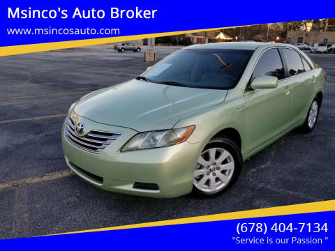 2009 Toyota Camry Hybrid for sale at Msinco's Auto Broker in Snellville GA