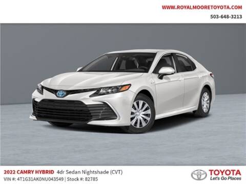 2022 Toyota Camry Hybrid for sale at Royal Moore Custom Finance in Hillsboro OR