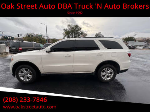 2012 Dodge Durango for sale at Oak Street Auto DBA Truck 'N Auto Brokers in Pocatello ID