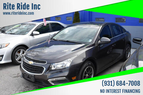 2016 Chevrolet Cruze Limited for sale at Rite Ride Inc 2 in Shelbyville TN