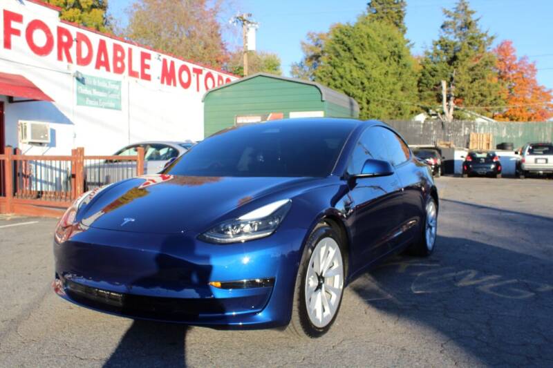 2021 Tesla Model 3 for sale at AFFORDABLE MOTORS INC in Winston Salem NC