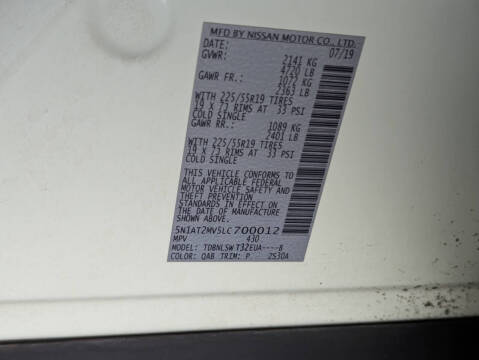 2020 Nissan Rogue SL