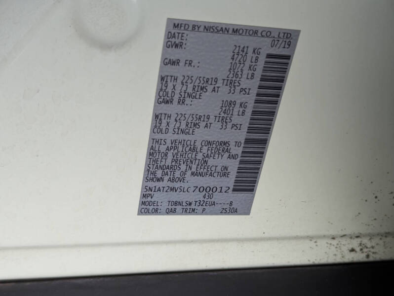 2020 Nissan Rogue SL