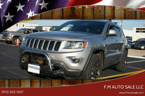 2014 Jeep Grand Cherokee for sale at F.M Auto Sale LLC in Dallas TX