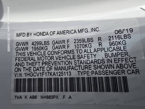 2019 Honda Accord LX