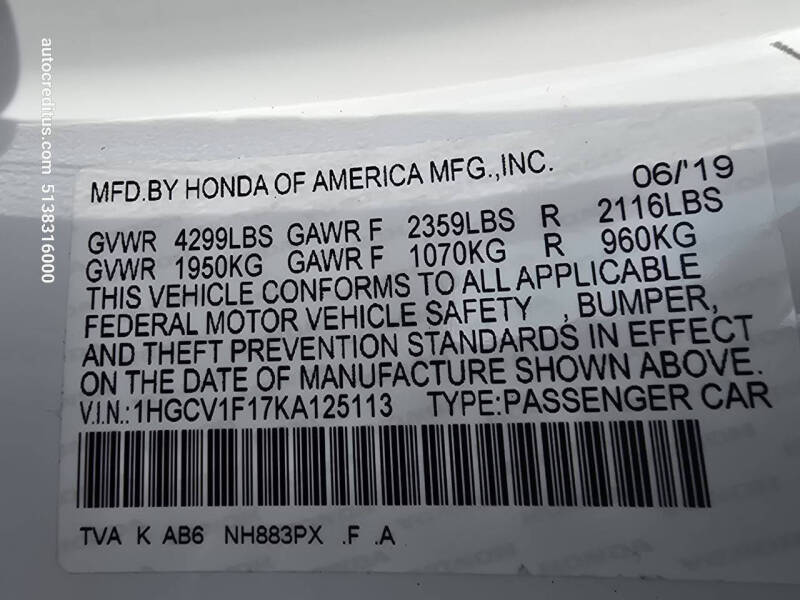 2019 Honda Accord LX