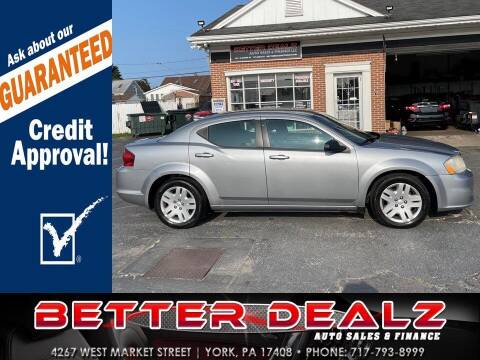 2013 Dodge Avenger for sale at Better Dealz Auto Sales & Finance in York PA