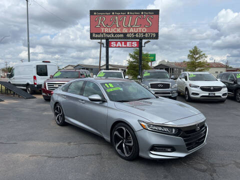2018 Honda Accord for sale at RAUL'S TRUCK & AUTO SALES, INC in Oklahoma City OK