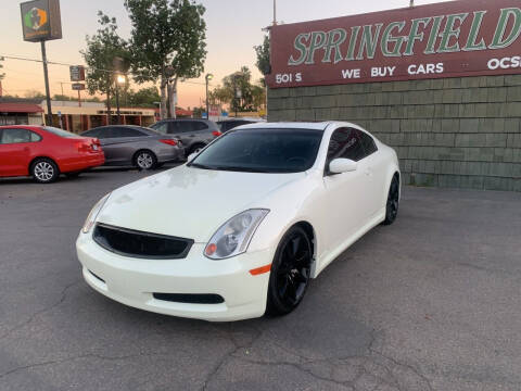 2003 Infiniti G35 for sale at SPRINGFIELD BROTHERS LLC in Fullerton CA