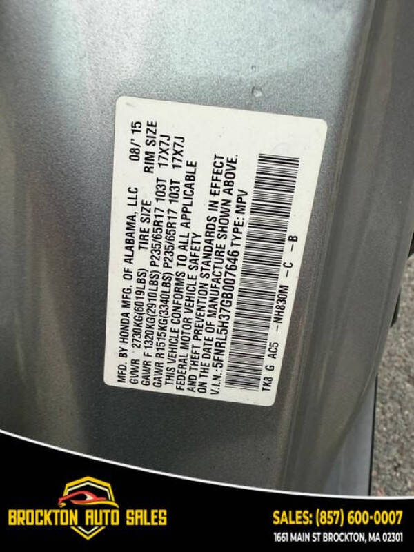 2016 Honda Odyssey SE