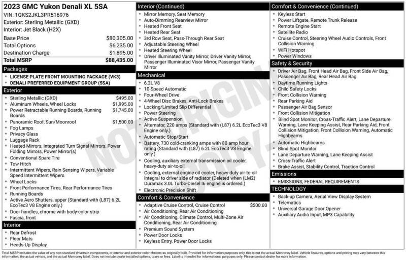 2023 GMC Yukon XL Denali