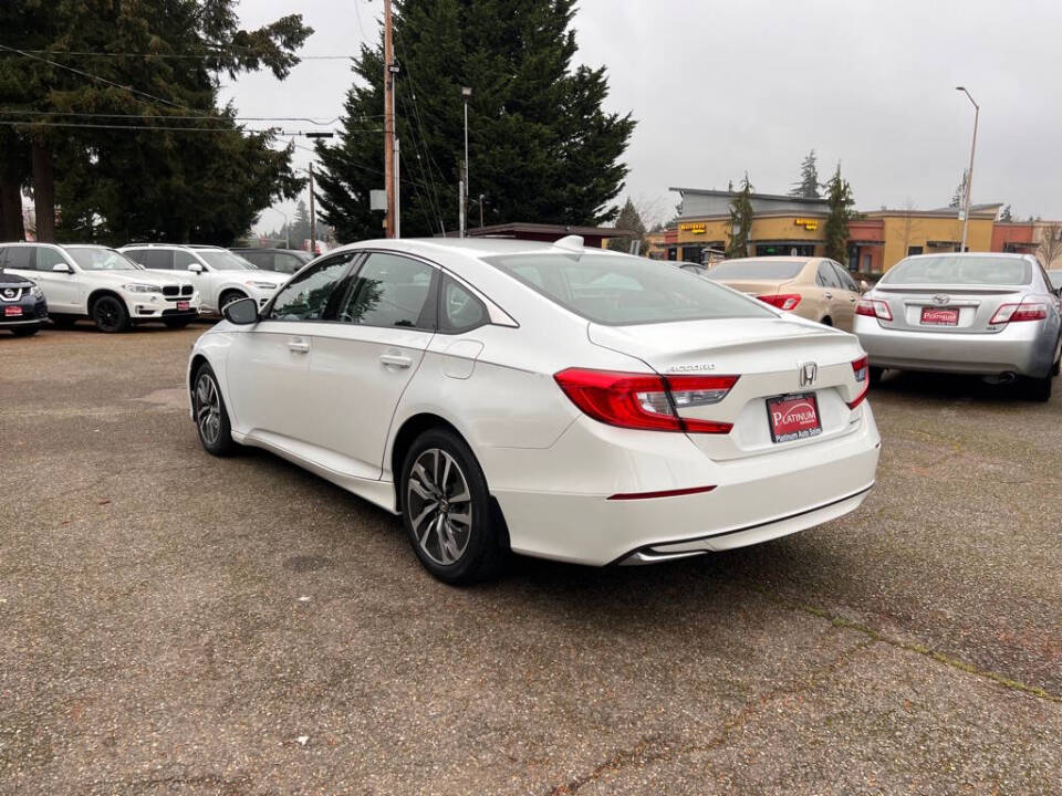 2020 Honda Accord Hybrid for sale at PLATINUM AUTO SALES INC in Lacey, WA