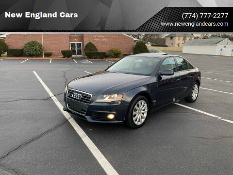 2012 Audi A4 for sale at New England Cars in Attleboro MA