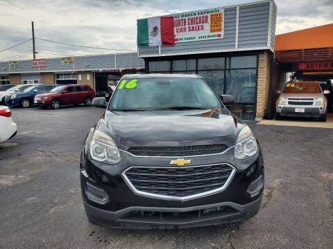 2016 Chevrolet Equinox for sale at North Chicago Car Sales Inc in Waukegan IL