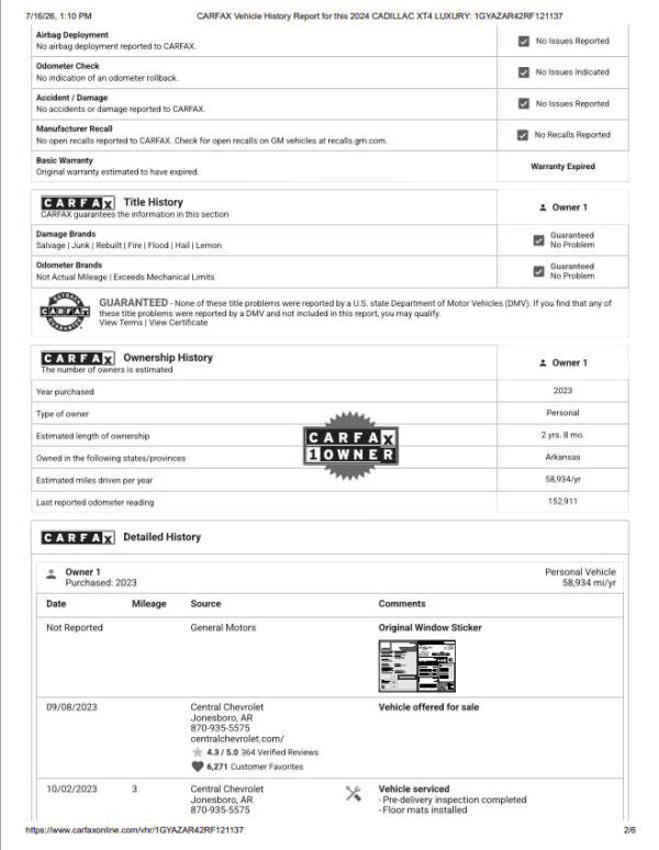 2024 Cadillac XT4 Luxury