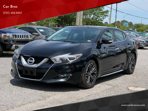 2016 Nissan Maxima for sale at Car Bros in Virginia Beach VA
