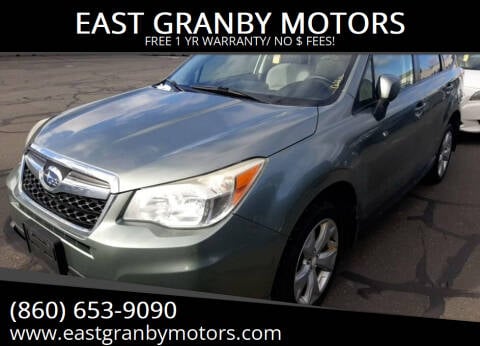 2014 Subaru Forester for sale at EAST GRANBY MOTORS in East Granby CT
