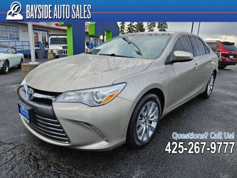 2015 Toyota Camry Hybrid for sale at BAYSIDE AUTO SALES in Everett WA