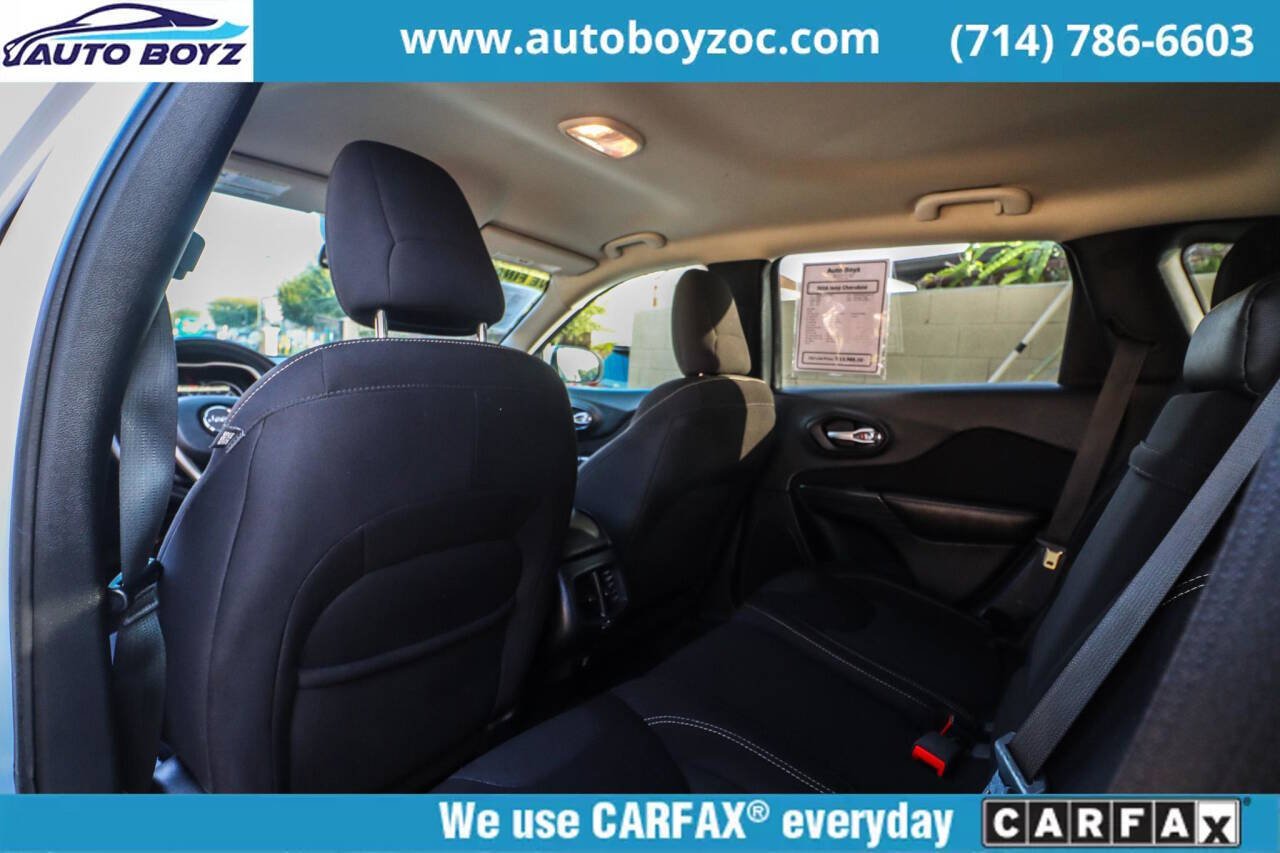 2016 Jeep Cherokee for sale at Auto Boyz in Garden Grove, CA