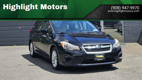 2013 Subaru Impreza for sale at Highlight Motors in Linden NJ