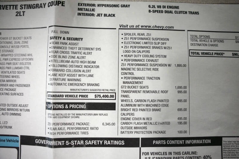 2024 Chevrolet Corvette Stingray