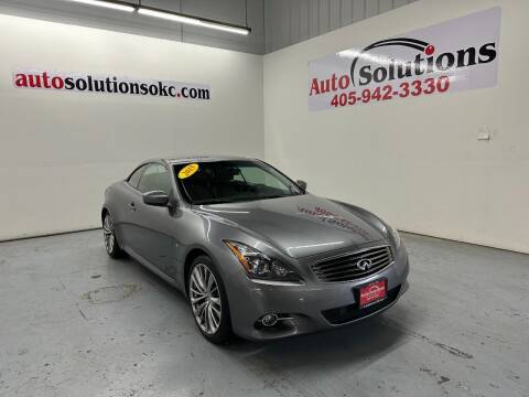 2015 Infiniti Q60 Convertible for sale at Auto Solutions in Warr Acres OK