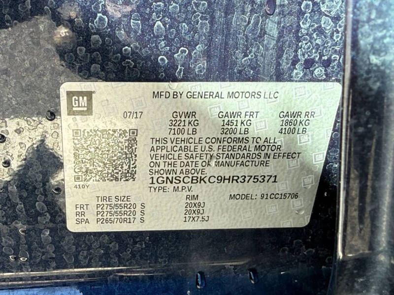 2017 Chevrolet Tahoe LT