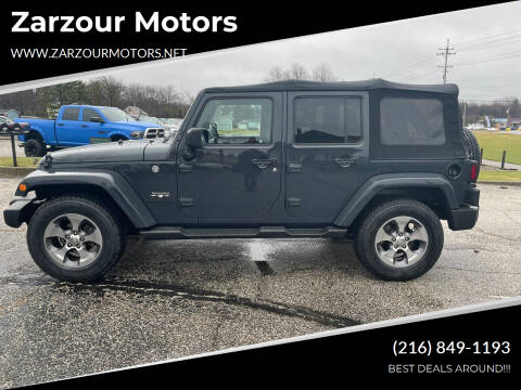 2016 Jeep Wrangler Unlimited for sale at Zarzour Motors in Chesterland OH