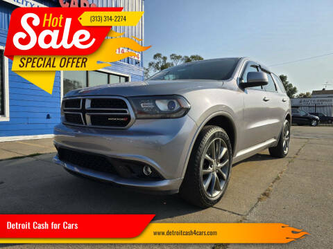 2015 Dodge Durango for sale at Detroit Cash for Cars in Warren MI