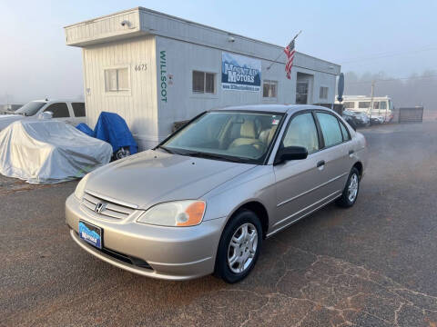 2001 Honda Civic for sale at Mountain Motors LLC in Spartanburg SC