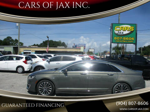 2017 Lincoln MKZ for sale at CARS OF JAX INC. in Jacksonville FL