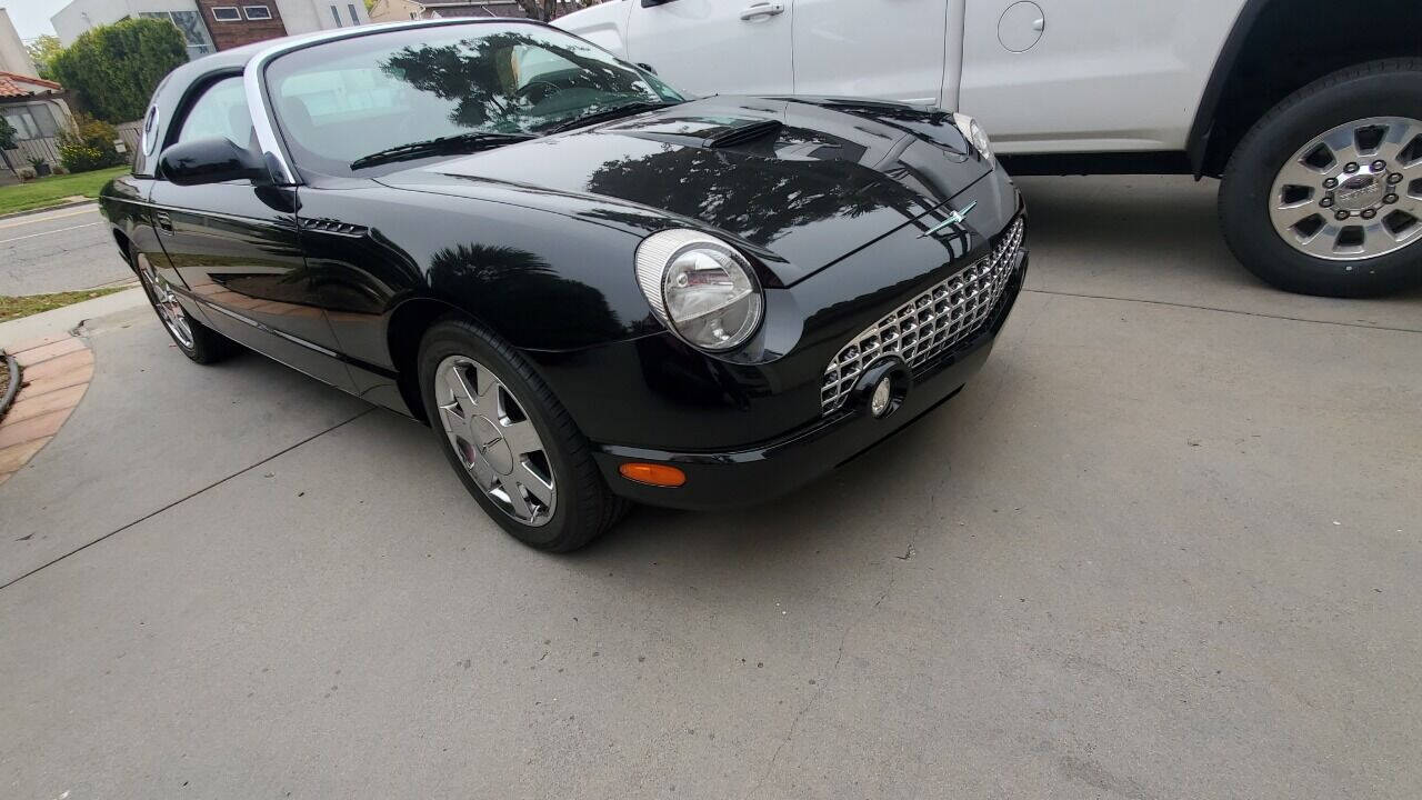 Black 2002 Ford Thunderbird Deluxe Convertible Deluxe 2dr Convertible 1
