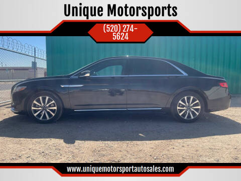 2017 Lincoln Continental for sale at Unique Motorsports in Tucson AZ